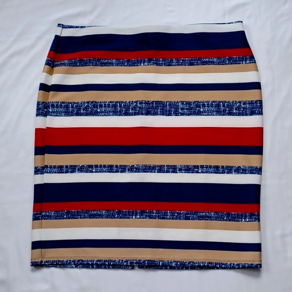 NYCC Striped Stretch Pull On Pencil Skirt- Sz. XL - Picture 10 of 10